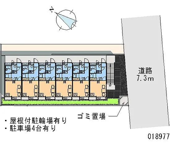 ★手数料０円★川越市大袋新田 月極駐車場